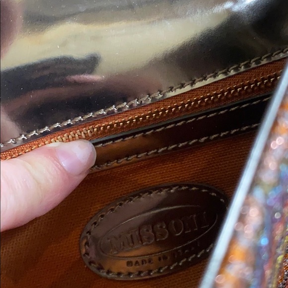 MISSONI Lurex shoulder bag NWT - Picture 9 of 11